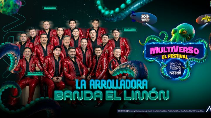 Multiverso Nestlé “El Festival” 2026: Revelan a La Arrolladora Banda El Limón como el primer artista de regional mexicano