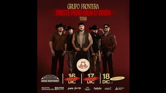 Grupo Frontera cierra su tour con tres noches en Monterrey
