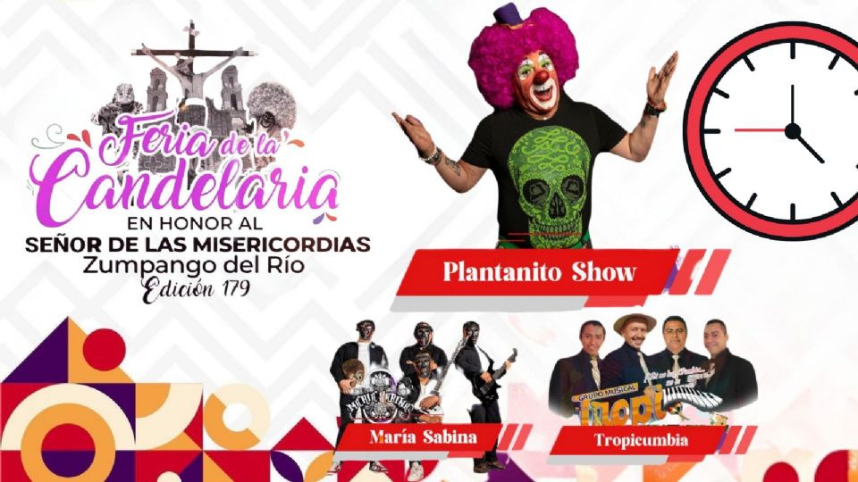 Artistas que se presentarán HOY en la Feria de la Candelaria Zumpango del Río 2026