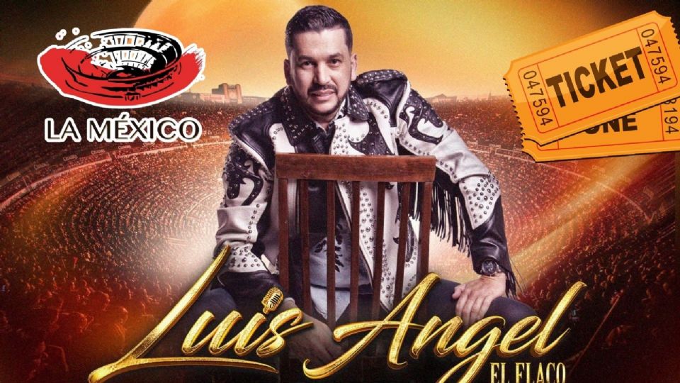 Boletos para el concierto de Luis Ángel 'El Flaco' en la Plaza de Toros México 2026.