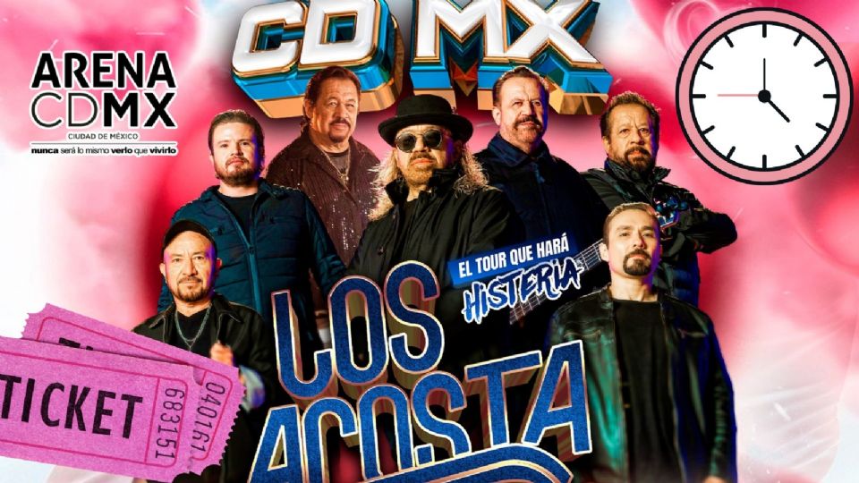 Los Acosta se presentarán HOY en la Arena CDMX.