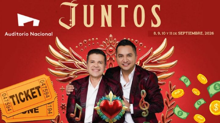Jorge Medina y Josi Cuen en el Auditorio Nacional 2026: Precio de los boletos por zona para los conciertos de “Juntos” en CDMX