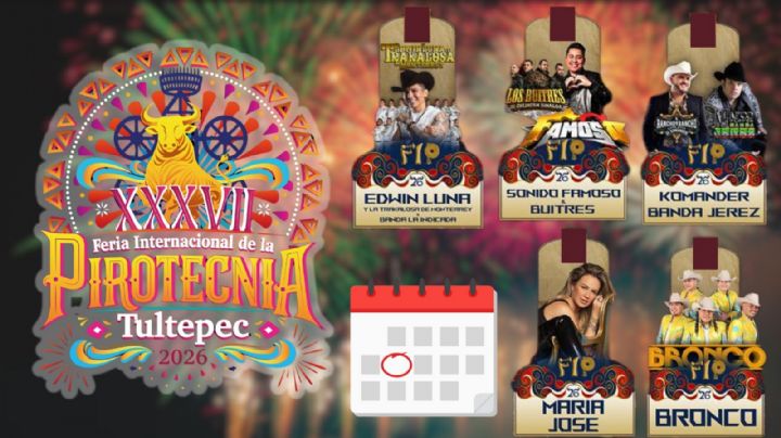 Feria Internacional de la Pirotecnia Tultepec 2026: Cartelera completa de artistas que darán concierto en el EDOMEX