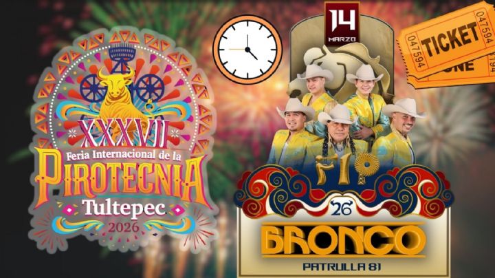 Feria Internacional de la Pirotecnia Tultepec 2026: ¿Qué artistas darán concierto HOY 14 de marzo en el EDOMEX? Precio de los boletos