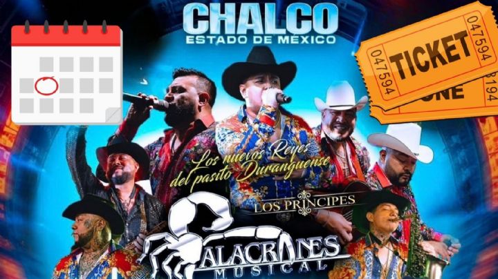 Alacranes Musical dará concierto en Chalco, EDOMEX 2026: Fecha, sede y precio de los boletos