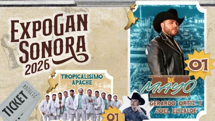 Expogan Sonora 2026: Cartelera de artistas que darán concierto HOY 1 de mayo en el Teatro del Pueblo y el Palenque; precios