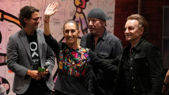 U2 y Claudia Sheinbaum en México: El encuentro con Bono y The Edge en la Copa Mundial de Niños de la Calle 2026