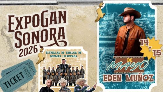 Expogan Sonora 2026: Cartelera de artistas que darán concierto HOY 15 de mayo; precios