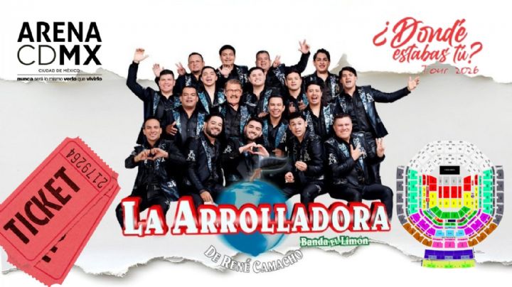 La Arrolladora Banda El Limón en la Arena CDMX 2026: Precio de los boletos por zona para el “¿Dónde Estabas Tú? Tour”