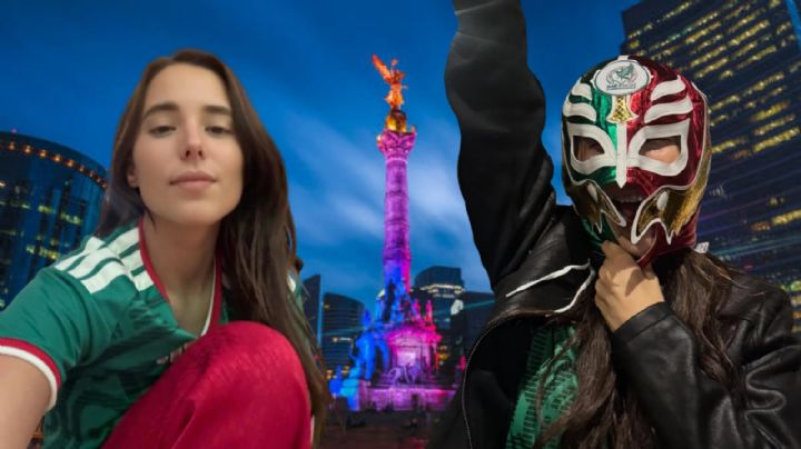 Majo Aguilar se lanza al Ángel de la Independencia tras triunfo de México contra Corea del Sur