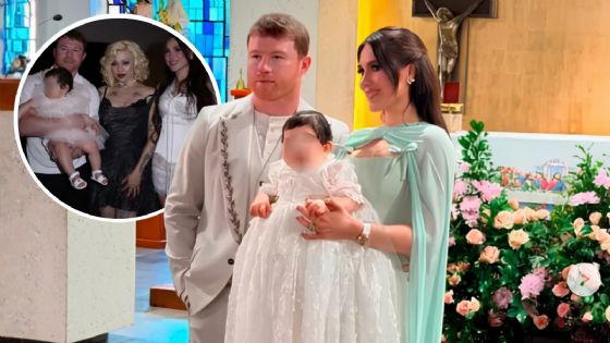 Saúl "Canelo" Álvarez y su esposa Fernanda Gómez celebran bautizo de su bebé con lujosa fiesta
