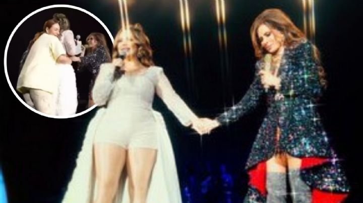 Chiquis Rivera sorprende a su hermana Jacqie durante concierto de Gloria Trevi | VIDEO