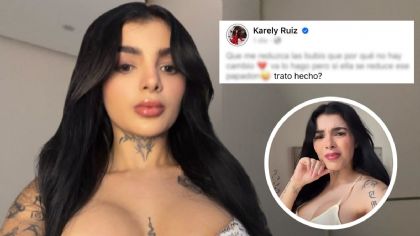 Karely Ruiz se lanza contra fan que criticó su última cirugía y le propone interesante trato | FOTO