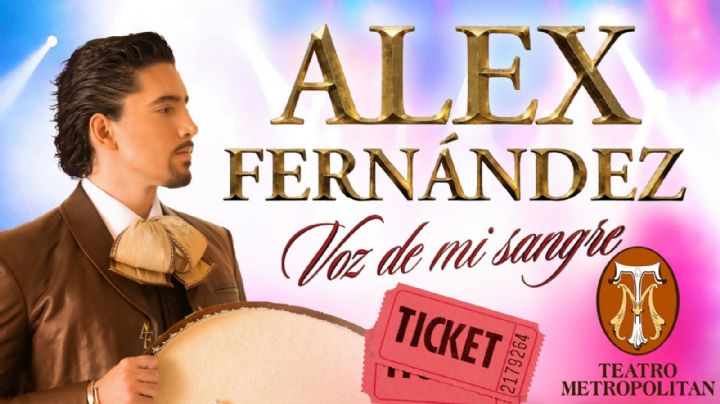 Alex Fernández en el Teatro Metropólitan 2026: Fecha y precio de los boletos por zona para el concierto en la CDMX