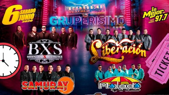 “Gruperísimo” en Rodeo Texcoco 2026: ¿A qué hora empieza el concierto HOY 6 de junio en el EDOMEX?