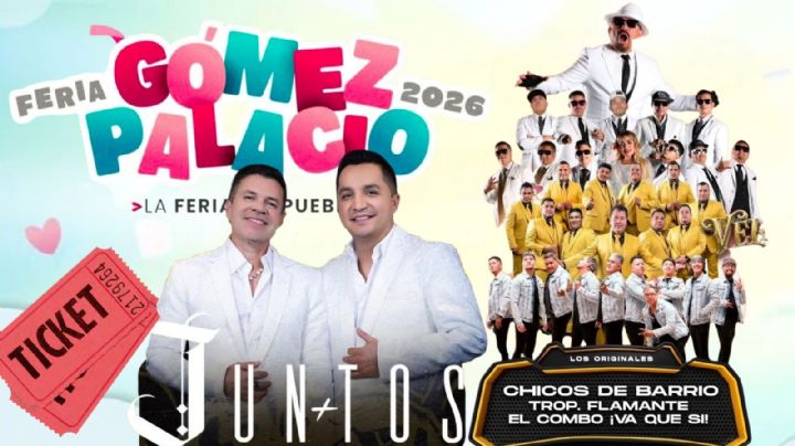 Expo Feria Gómez Palacio 2026: Cartelera de artistas que se presentarán HOY 3 de julio en Durango; precios