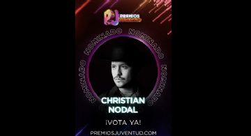 Christian Nodal buscará dos Premios Juventud