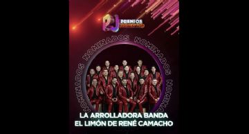 La Arrolladora Banda El Limón va por dos nominaciones en Premios Juventud 2026