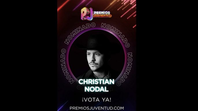 Christian Nodal buscará dos Premios Juventud