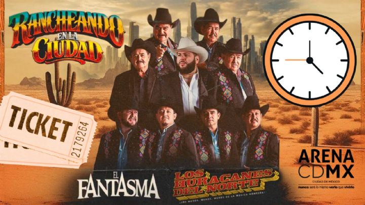 Los Huracanes del Norte y El Fantasma en la Arena CDMX 2026: Horarios, rutas y boletos para el concierto HOY 1 de agosto