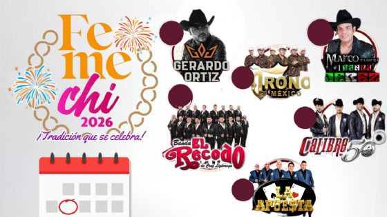 FEMECHI 2026: Cartelera de artistas que darán concierto en el Foro Masivos y Teatro del Pueblo