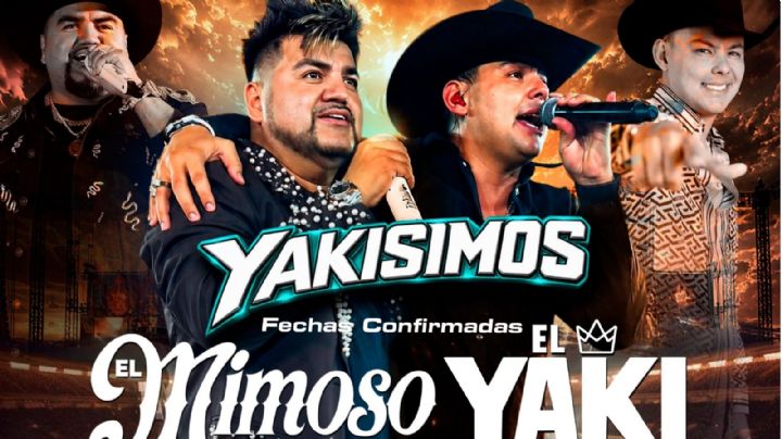 El Mimoso y El Yaki anuncian nuevas fechas y ciudades para su gira “Yakisimos”, ¿Cuándo y dónde?