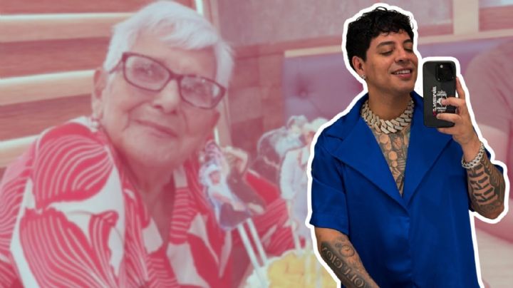 Abuelita sorprende al festejar su cumpleaños 86 con un pastel inspirado en Eduin Caz de Grupo Firme | VIDEO