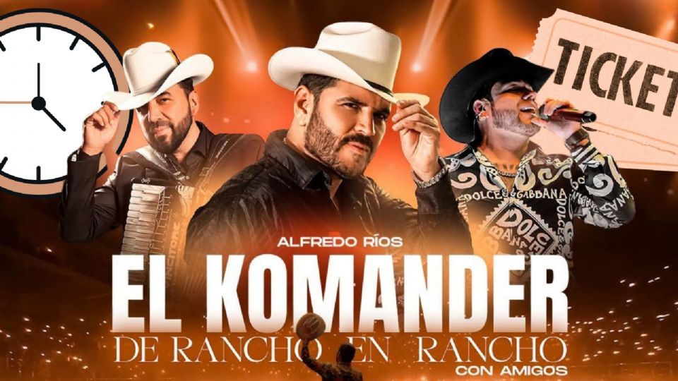 El Komander se presentará HOY en la Arena CDMX 2026