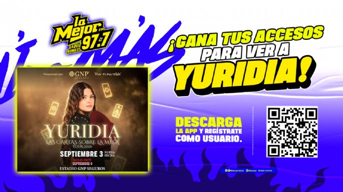 Gana boletos para ver a Yuridia en el estadio GNP