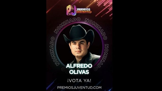 Premios Juventud le otorgan a Alfredo Olivas 3 nominaciones