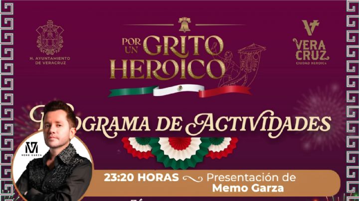 Grito de Independencia Veracruz 2026: Cartelera y programa de actividades para este 15 de septiembre