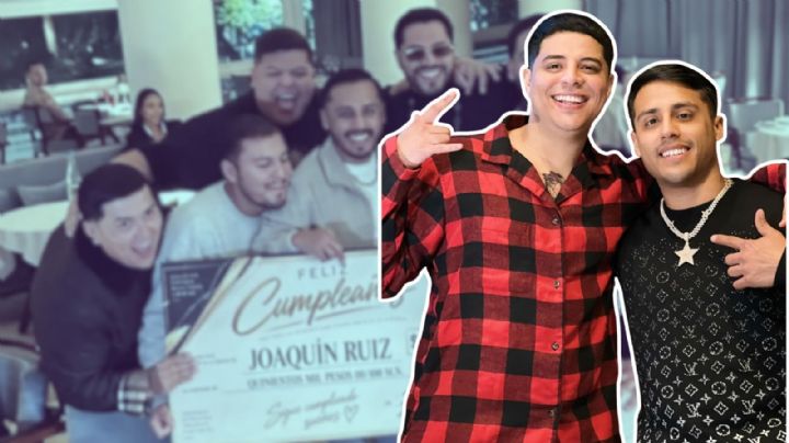 Eduin Caz de Grupo Firme sorprende a su compañero Joaquín Ruiz con lujoso regalo de cumpleaños | VIDEO