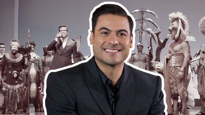 Carlos Rivera hace inesperada aparición en el Rey León El Musical para develar la placa de 500 prese