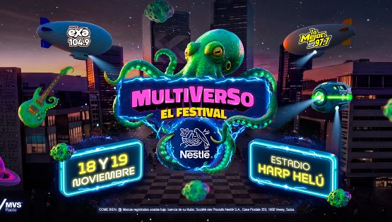Multiverso Nestlé “El Festival” 2026: Fechas y sede del concierto de La Mejor FM y EXA FM