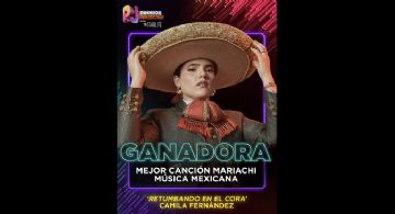 Camila Fernández conquista Premios Juventud 2026