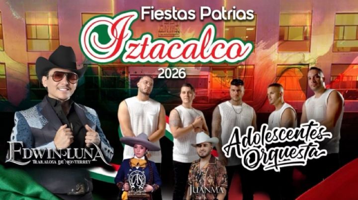 Grito de Independencia Alcaldía Iztacalco 2026: ¿Qué artistas se presentará GRATIS el 15 de septiembre?